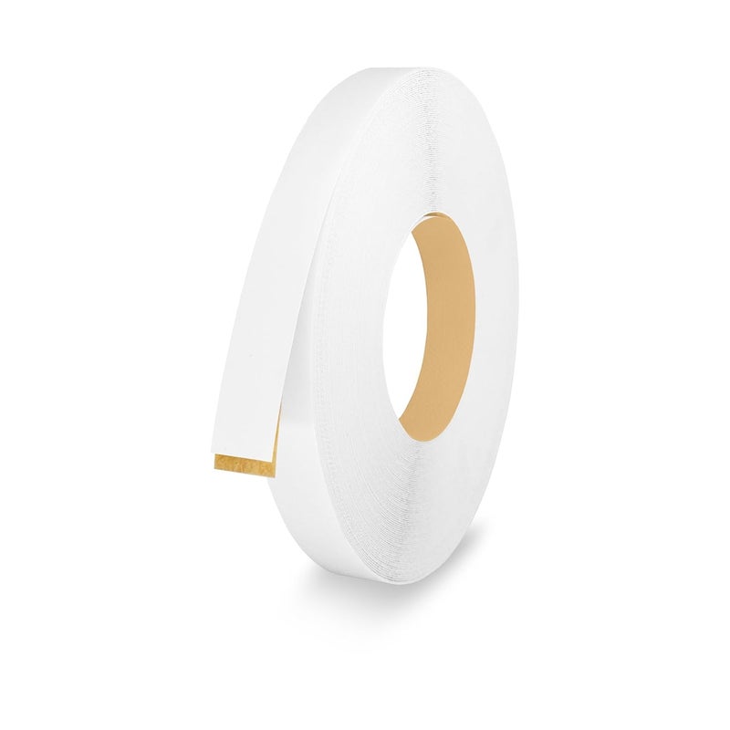 LEAFLEX White PVC 3/4 inch x 25 ft Edge Banding Peel and Stick Strong Adhesive Edging Trim Flexible and Durable Veneer for Wood Cabinate Laminate Shelf Restoration - Image 1